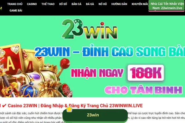 23win - hypnotize.uk.com là nền tảng giải trí trực tuyến hàng đầu